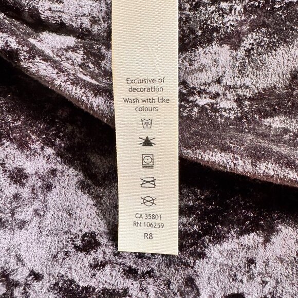 NWOT Rare Lululemon Warm Down Crew Crushed Velvet Long Sleeve Top Black - Picture 6 of 8